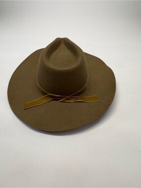 Wyeth Velvet Moss Austin Wool Rancher Hat - Wide Brim